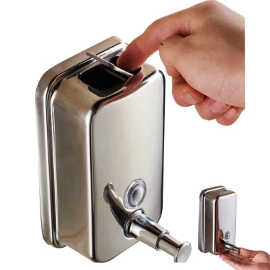 Hộp đựng nước rửa tay xà phòng nhấn treo tường inox - Giá chỉ 188.000 VND, giảm 22%