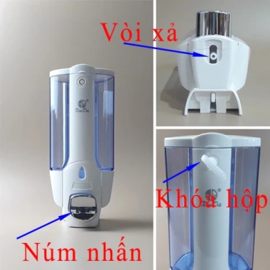 Hộp Đựng Nước Rửa Tay Xinda ZQ138 - Đựng Sữa Tắm & Dầu Gội, Giá 51.000 VND