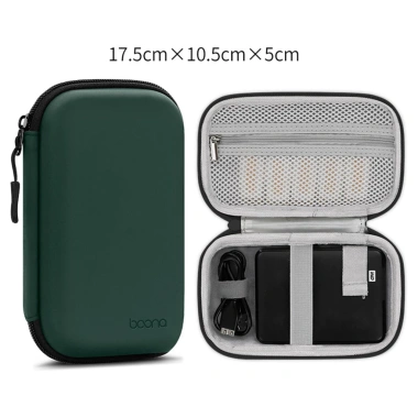 Hộp Đựng Ổ Cứng và Sạc Dự Phòng Da PU Cứng, Đựng Phụ Kiện Sạc Boona - 120k 9