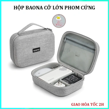 Hộp Đựng Phụ Kiện Công Nghệ Chống Sốc, Túi Cáp Sạc Laptop, Pin Dụ, Mỹ Phẩm Boona - 209.000đ