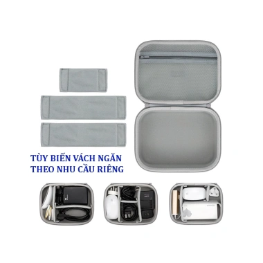 Hộp Đựng Phụ Kiện Công Nghệ Chống Sốc, Túi Cáp Sạc Laptop, Pin Dụ, Mỹ Phẩm Boona - 209.000đ