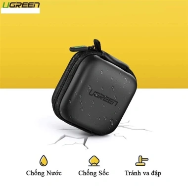 Hộp đựng phụ kiện Ugreen 40.816 chống sốc chống nước - Đựng tai nghe, cáp sạc, USB, giá chỉ 65.000 VNĐ