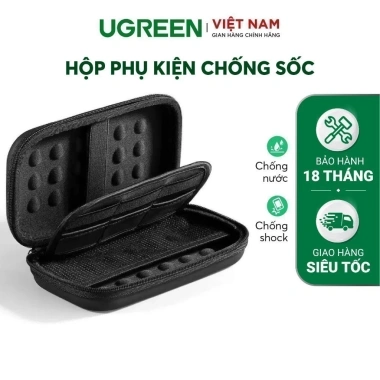 Hộp đựng phụ kiện UGREEN LP128 Chống sốc chống nước bảo quản tai nghe thẻ nhớ cáp USB 50.274 70.576 70.577