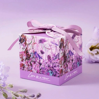 Hộp đựng quà mini 2 size hoa lá chữ Love If River - Giá 7.840đ, giảm giá hấp dẫn
