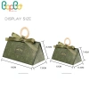 Hộp Đựng Quà Phối Nơ Ruy Băng, Tay Cầm Gỗ - Đựng Kẹo, Trang Sức, Mỹ Phẩm 5