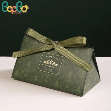 Hộp Đựng Quà Phối Nơ Ruy Băng, Tay Cầm Gỗ - Đựng Kẹo, Trang Sức, Mỹ Phẩm 6