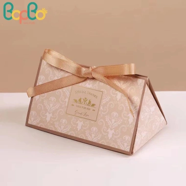 Hộp Đựng Quà Phối Nơ Ruy Băng, Tay Cầm Gỗ - Đựng Kẹo, Trang Sức, Mỹ Phẩm 8
