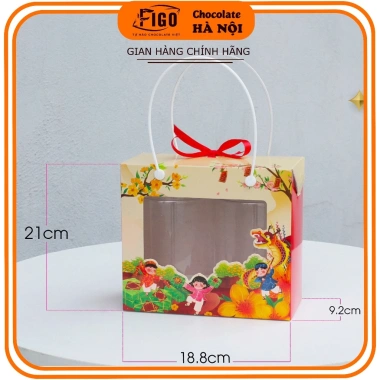 Hộp Đựng Quà Tết 2.025 Mika Trong Suốt - Hộp Giấy Ô Cửa Đựng Hũ Hạt, Hũ Nhựa Nắp Nhôm Giá 18.000 (Giá Gốc 23.400) 5 Hộp Đựng Quà Tết 2.025 Mika Trong Suốt - Hộp Giấy Ô Cửa Đựng Hũ Hạt, Hũ Nhựa Nắp Nhôm Giá 18.000 (Giá Gốc 23.400) 5