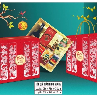 Hộp đựng quà Tết Xuân Thịnh Vượng Sum Vầy 2.025 - Giá ưu đãi 70.000₫ Hy Hy Store