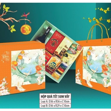 Hộp đựng quà Tết Xuân Thịnh Vượng Sum Vầy 2.025 - Giá ưu đãi 70.000₫ Hy Hy Store