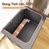 Hộp đựng quần áo 130L khung thép, Oxford chống thấm, đáy bền, gấp gọn tiện lợi 3