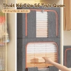 Hộp đựng quần áo 130L khung thép, Oxford chống thấm, đáy bền, gấp gọn tiện lợi 4