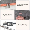 Hộp đựng quần áo 130L khung thép, Oxford chống thấm, đáy bền, gấp gọn tiện lợi 5
