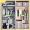 Hộp đựng quần áo 130L khung thép, Oxford chống thấm, đáy bền, gấp gọn tiện lợi 7