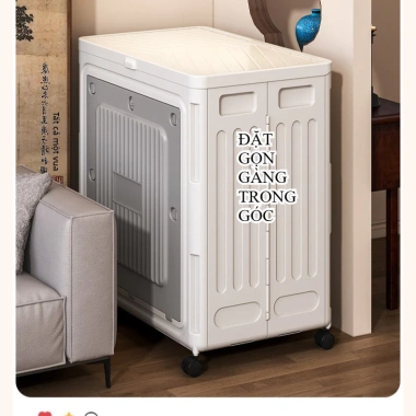 Hộp Đựng Quần Áo Gấp Gọn Cỡ Lớn Có Bánh Xe - Thùng Gia Đình Kín Đáo, Chống Bụi 489k 8
