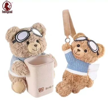 Hộp đựng rác ô tô vải thiết kế gấu dễ thương - Trang trí nội thất, giá 168.080₫