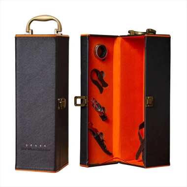 Hộp Đựng Rượu Vang Da Đơn Epvina Box Đen Viền Cam - 4 Phụ Kiện, Giá 149.000 VND 7