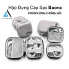 Hộp Đựng Sạc Cáp iPhone, Tai Nghe AirPod, Thẻ Nhớ - Baona Phom Cứng Giá 82.000₫