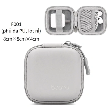 Hộp Đựng Sạc Cáp iPhone, Tai Nghe AirPod, Thẻ Nhớ - Baona Phom Cứng Giá 82.000₫ 8