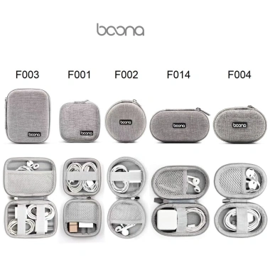 Hộp đựng sạc cáp iPhone, tai nghe, thẻ nhớ - Form cứng Baona F001‑F004, chỉ 89k