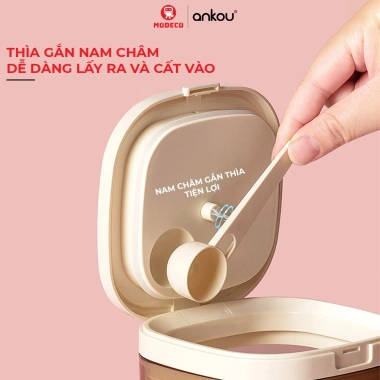 Hộp Đựng Sữa Bột ANKOU Chính Hãng - Hút Chân Không, Chống ẩm, Không BPA - Giá 200k (Giảm từ 240k) 3
