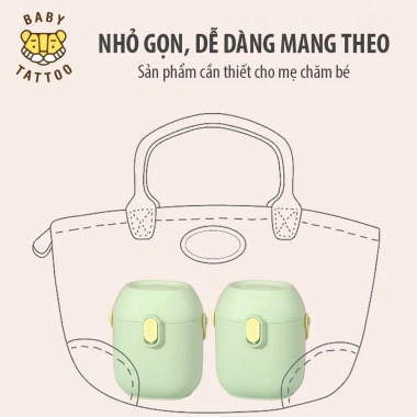 Hộp Đựng Sữa Bột Cao Cấp Baby Tattoo - Chống ẩm mốc, không mùi, an toàn cho bé, chỉ 160k 7