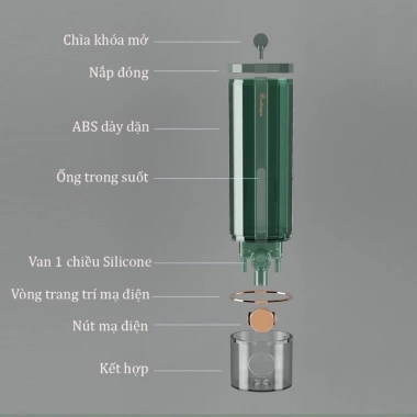 Hộp đựng sữa tắm, dầu gội, nước rửa tay ABS gắn treo tường tiện lợi 25.000 VND