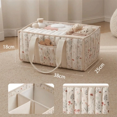 Hộp Đựng Tã WOAY Dung Tích Lớn - Giỏ & Túi Đa Năng, Di Động Cho Bé Sơ Sinh Du Lịch Ngoài Trời