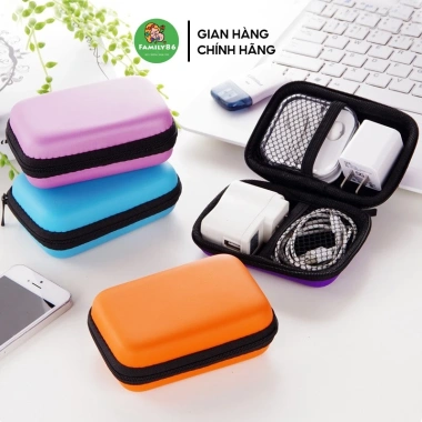 Hộp Đựng Tai Nghe Mini Tiện Lợi, Túi Đựng Cáp Sạc Nhỏ Gọn - Phụ Kiện Bảo Vệ