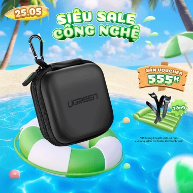 Hộp đựng tai nghe, USB UGREEN – Chống sốc, chống nước, Nhỏ gọn, Cứng cáp 60.000 VND