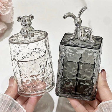 Hộp Đựng Tăm Bông Cao Cấp Hoạ Tiết Gấu Thỏ Pha Lê Sang Trọng - Giá 48.010đ 6 Hộp Đựng Tăm Bông Cao Cấp Hoạ Tiết Gấu Thỏ Pha Lê Sang Trọng - Giá 48.010đ 6