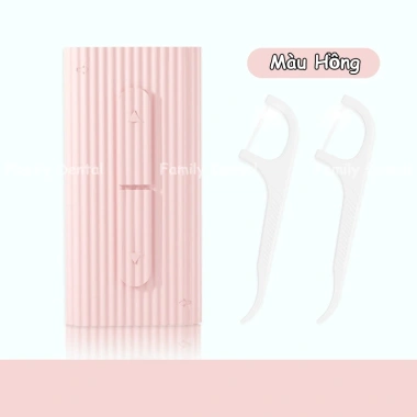 Hộp đựng tăm chỉ nha khoa - Tặng 10 chiếc, nút gạt 2 chiều, bỏ túi tiện lợi, 26.000đ 6