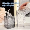 Hộp đựng tăm chì & tăm bông trong suốt vân pha lê, nắp đậy chống bụi, 58.000₫ 3