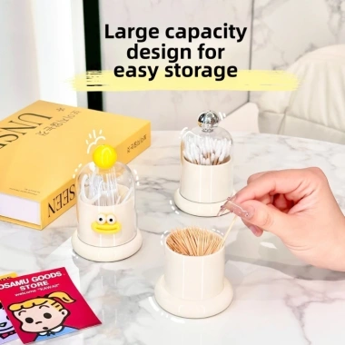 Hộp Đựng Tăm Chỉ Xỉa Răng Hình Miệng Rộng Tiện Dụng - Lọ Đựng Tăm 19.900 VND