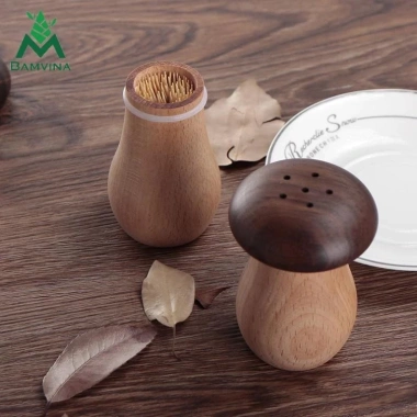 Hộp Đựng Tăm Gỗ Sồi BAMVINA Đầu Nấm Đáng Yêu Bền Bỉ Tiện Dụng Giá 55.000 4 Hộp Đựng Tăm Gỗ Sồi BAMVINA Đầu Nấm Đáng Yêu Bền Bỉ Tiện Dụng Giá 55.000 4