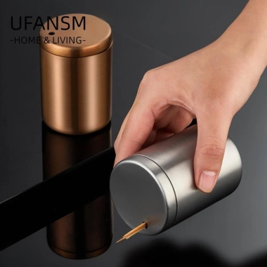Hộp Đựng Tăm Inox Bền Tròn Dung Tích Lớn - Dụng Cụ Đánh Răng, Giá 65.890₫