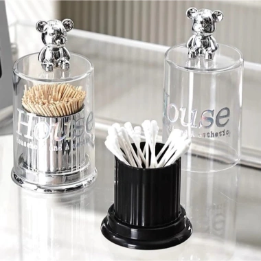 Hộp đựng tăm trong suốt HM576 - Nắp gấu dễ thương, bảo vệ an toàn, chỉ 27.000₫ 2 Hộp đựng tăm trong suốt HM576 - Nắp gấu dễ thương, bảo vệ an toàn, chỉ 27.000₫ 2