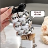 Hộp Đựng Tăm Xỉa Răng Nắp Nơ Lọ Bạc Sang Trọng - Hemi Home HT03, Chỉ Nha Khoa 3