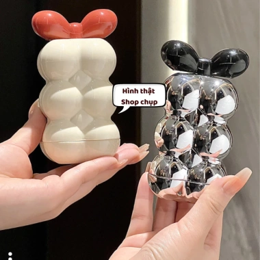 Hộp Đựng Tăm Xỉa Răng Nắp Nơ Lọ Bạc Sang Trọng - Hemi Home HT03, Chỉ Nha Khoa 4