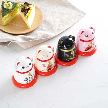 Hộp đựng tăm xỉa răng Wangcai hình mèo thần tài Nhật Bản - Nhiều màu, chất lượng cao, giá ưu đãi 60.830 VND
