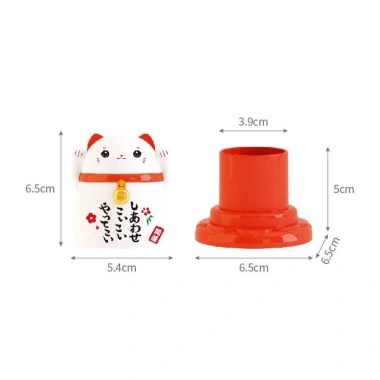 Hộp đựng tăm xỉa răng Wangcai hình mèo thần tài Nhật Bản - Nhiều màu, chất lượng cao, giá ưu đãi 60.830 VND