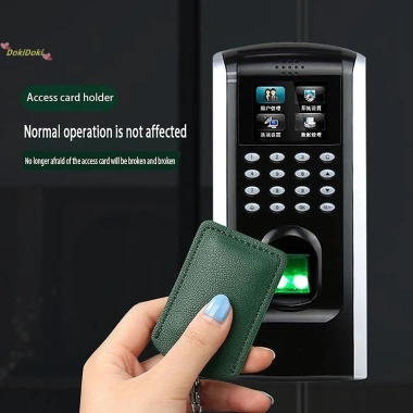 Hộp đựng thẻ da Dokidoki Móc khóa đa năng khóa cửa thẻ ID túi truy cập mới