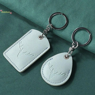 Hộp đựng thẻ da Dokidoki Móc khóa đa năng khóa cửa thẻ ID túi truy cập mới