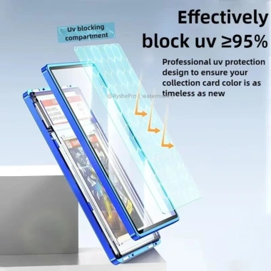 Hộp đựng thẻ VERGE LIMIT chống trầy xước, khung nhôm, bảo vệ tay áo thẻ PSA/CGC 4