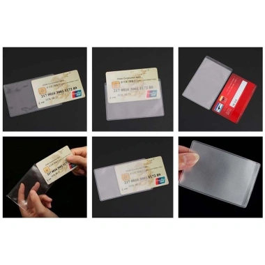 Hộp đựng thẻ WEETW trong suốt, thẻ tín dụng, ID ngân hàng, chống từ tính - 37.800₫