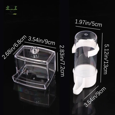Hộp đựng thức ăn gà Ru tự động chống lật, dung tích lớn, tiện cho gia cầm 5 Hộp đựng thức ăn gà Ru tự động chống lật, dung tích lớn, tiện cho gia cầm 5