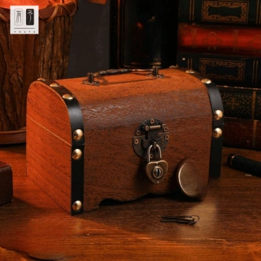 Hộp Đựng Tiền Tiết Kiệm Gỗ Retro Có Khóa - Trang Trí Nhà Cửa S2 Giá 126.289₫ 6
