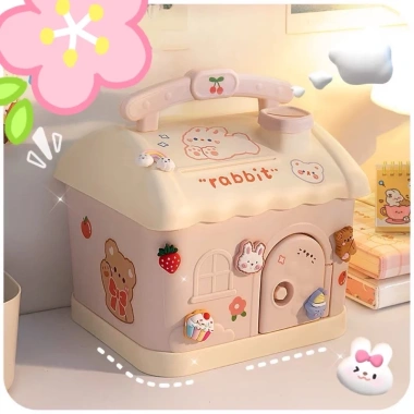Hộp Đựng Tiền Tiết Kiệm Két Mini Khóa Tay Cầm Nhỏ Gọn, Tiện Dụng Cho Trẻ Em - Giá Ưu Đãi 69.000₫ 5