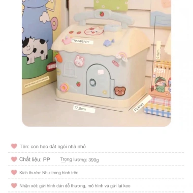 Hộp Đựng Tiền Tiết Kiệm Két Mini Khóa Tay Cầm Nhỏ Gọn, Tiện Dụng Cho Trẻ Em - Giá Ưu Đãi 69.000₫ 9
