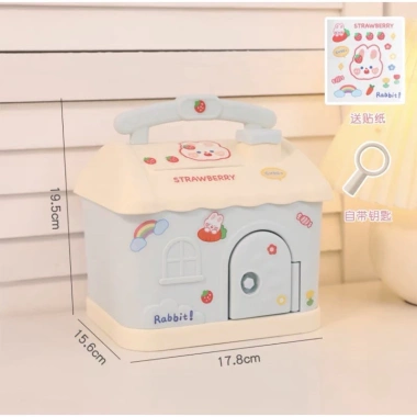Hộp Đựng Tiền Tiết Kiệm Két Mini Khóa Tay Cầm Nhỏ Gọn, Tiện Dụng Cho Trẻ Em - Giá Ưu Đãi 69.000₫ 10